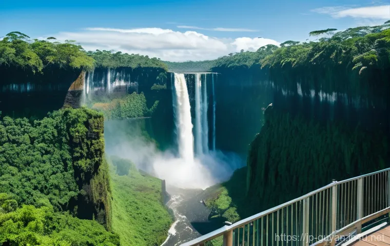 가이아나 여행 안전 수칙 - **Prompt:** A respectful traveler, late 20s, gender-neutral, dressed in a modest button-up shirt and...